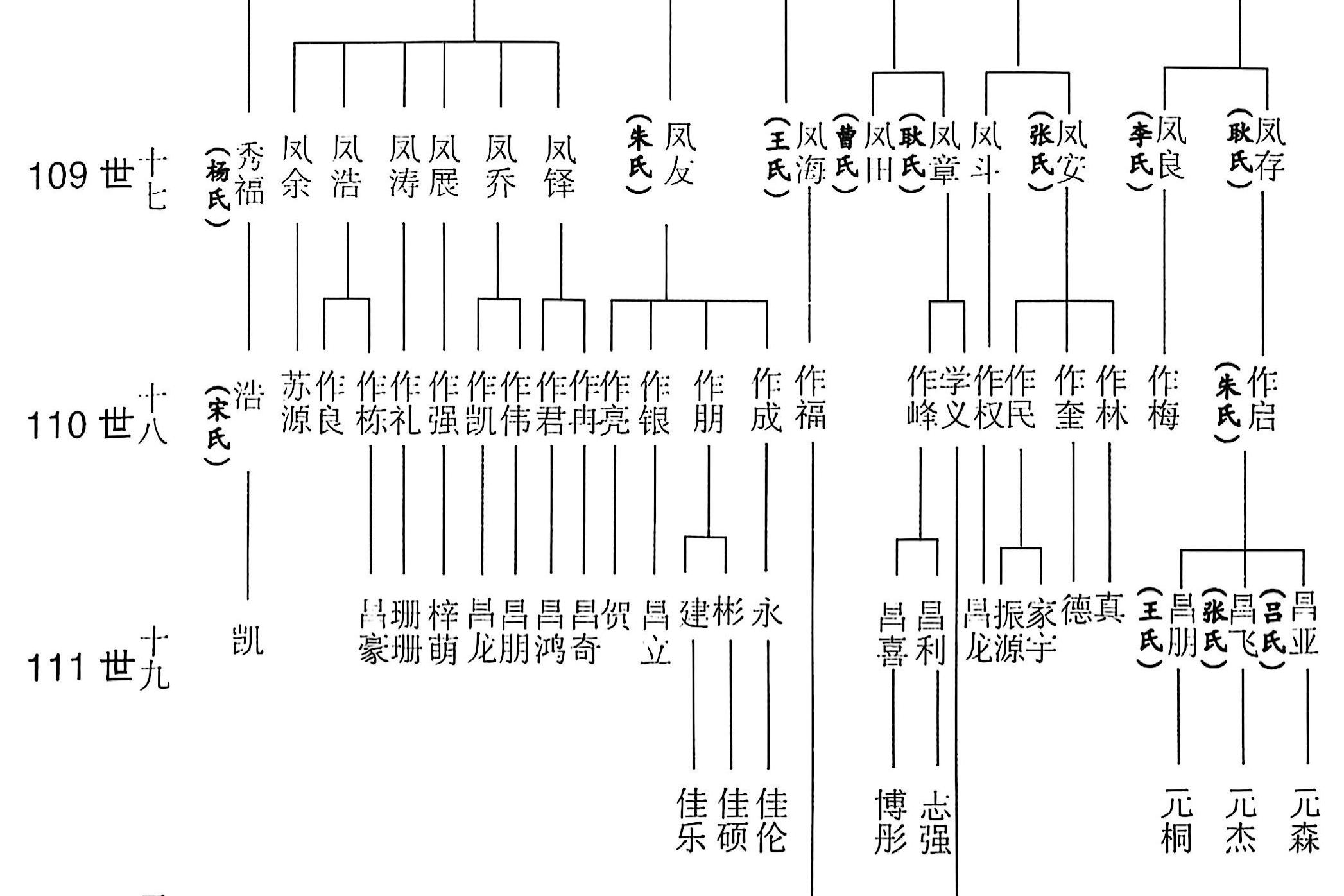 吉甫公五四郎千三郎念四评公世系50居铜山县耿集镇河湾村63