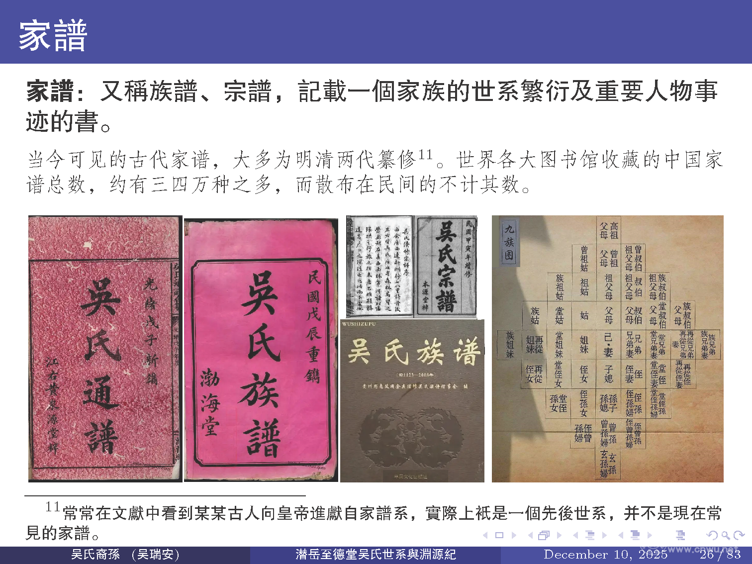 潜岳至德堂吴氏世系与渊源纪