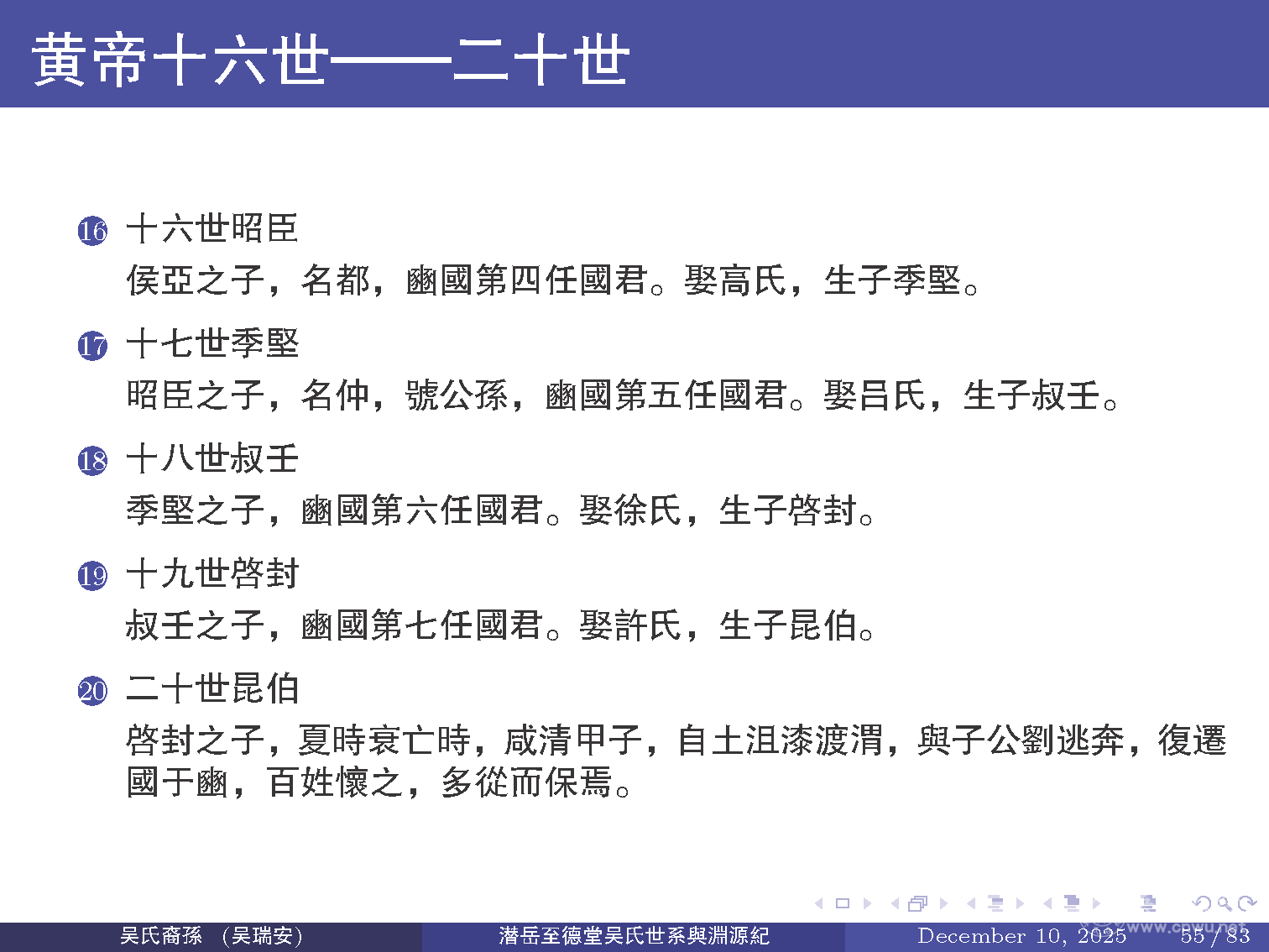 潜岳至德堂吴氏世系与渊源纪（二）