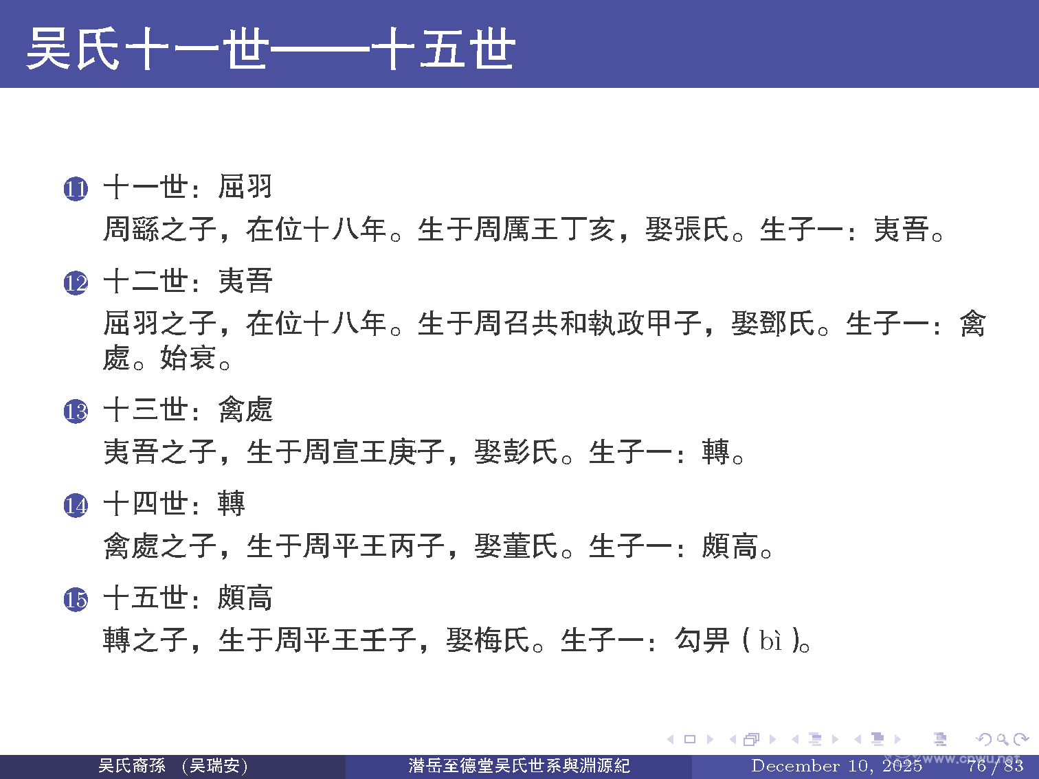 潜岳至德堂吴氏世系与渊源纪（二）