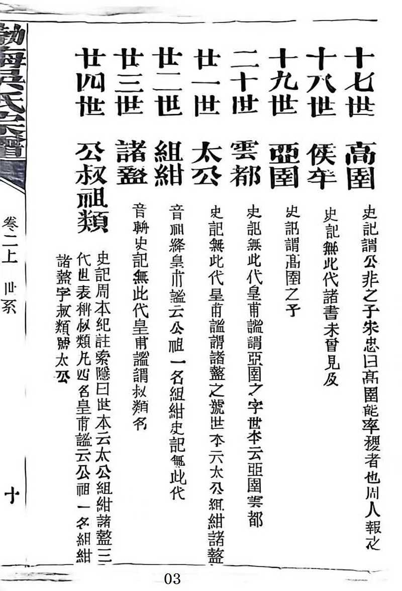 轩辕至季札世系3