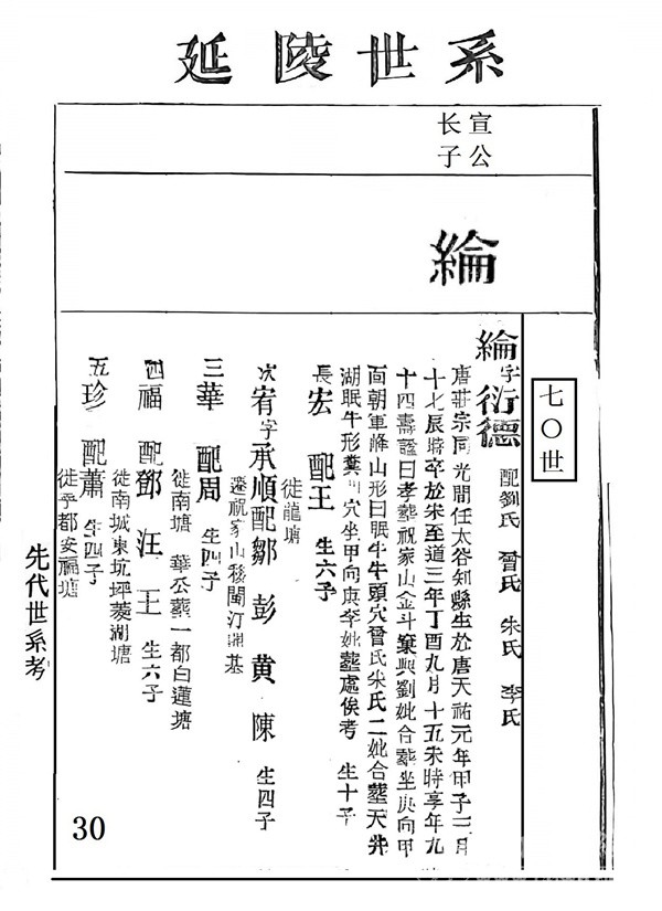 季札至宣公纶公世系30